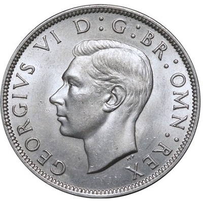 1950 UK Half Crown Value | 1950 British Half Crown Value