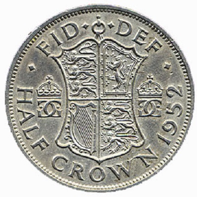 1952 Half Crown Value
