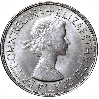 1953 Half Crown Value