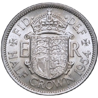 1954 Half Crown Value