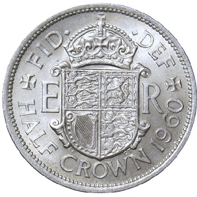 UK Half Crown 1960 Value