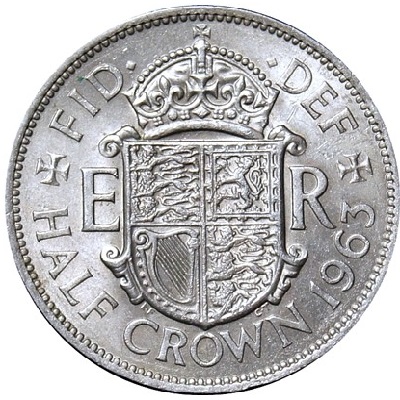 1963 Half Crown Value