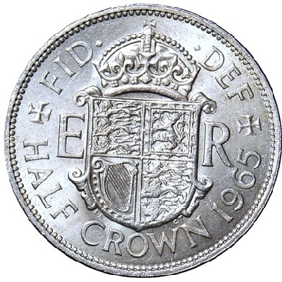 UK Half Crown 1965 Value