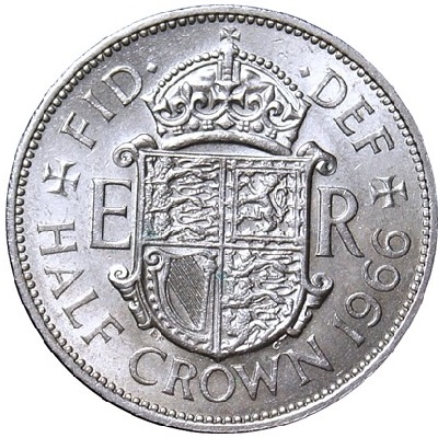 UK Half Crown 1966 Value