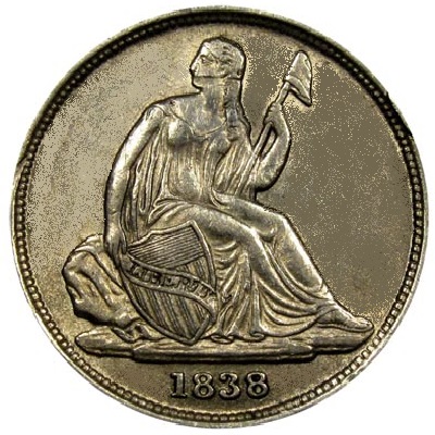 Dime 1838 Value