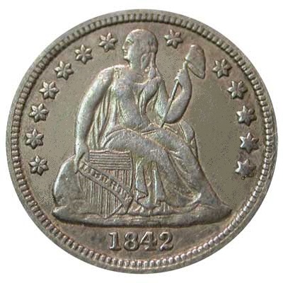 Dime 1842 Value