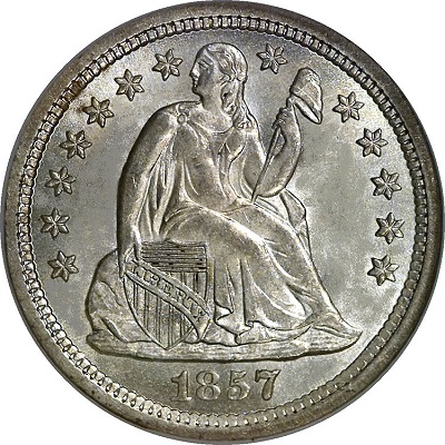 Dime 1857 Value