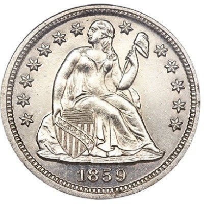 Dime 1859 Value