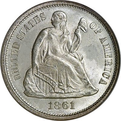 Dime 1861 Value