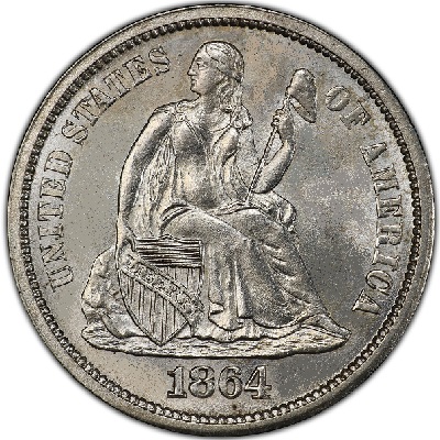 Dime 1864 Value
