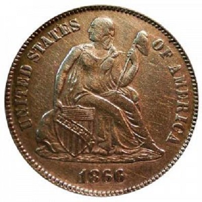 Dime 1866 Value
