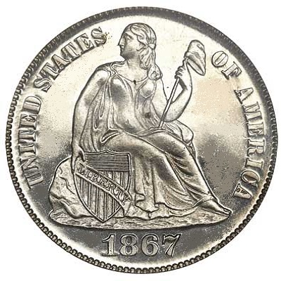 Dime 1867 Value