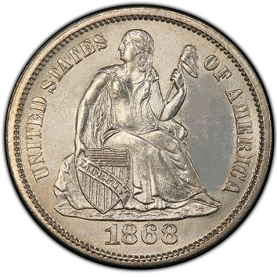 Dime 1868 Value