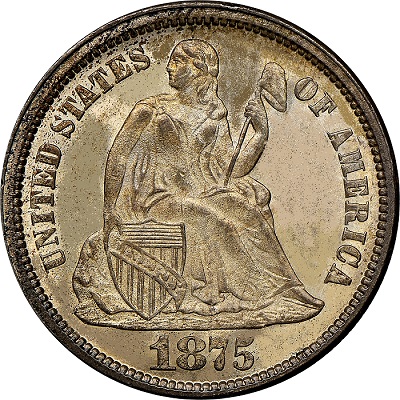 Dime 1875 Value