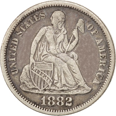 Dime 1882 Value
