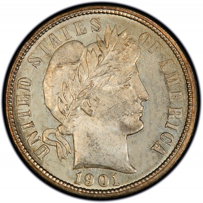 1901 US Dime Value