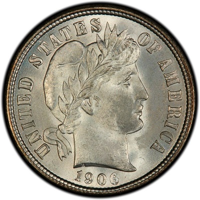 1906 US Dime Value