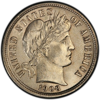 1908 US Dime Value