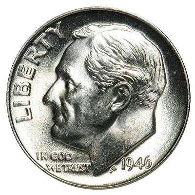 US 1946 Dime Value