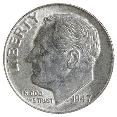 US 1947 Dime Value