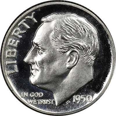 US 1950 Dime Value