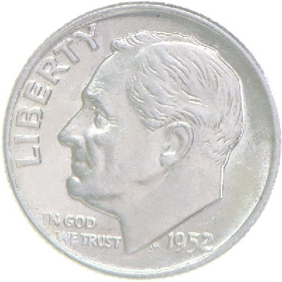 US 1952 Dime Value