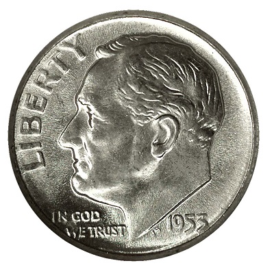 US 1953 Dime Value