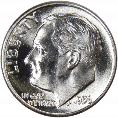 US 1956 Dime Value