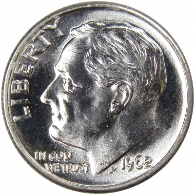 US 1962 Dime Value