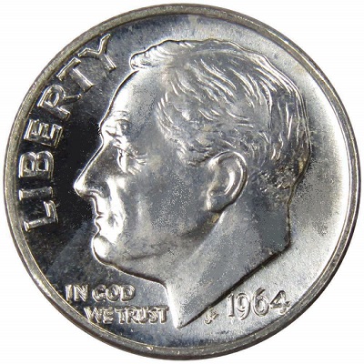 US 1964 Dime Value