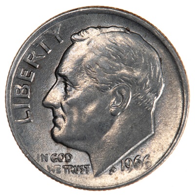 US 1966 Dime Value