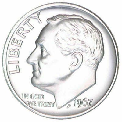 US 1967 Dime Value