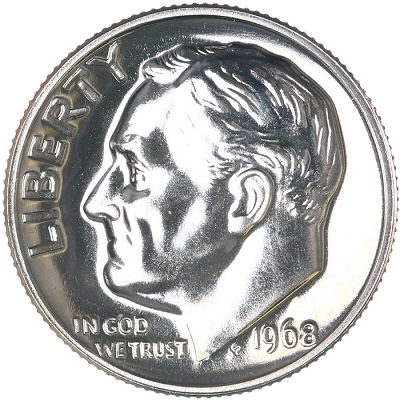 US 1968 Dime Value