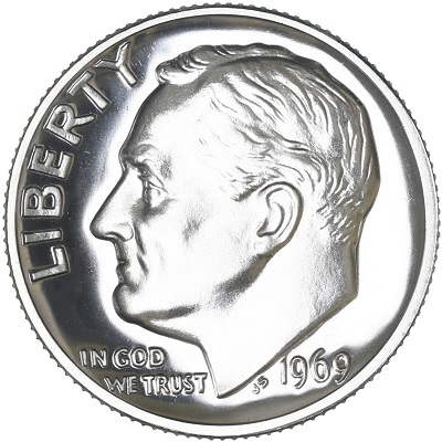 US 1969 Dime Value