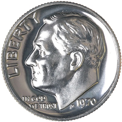 US 1970 Dime Value