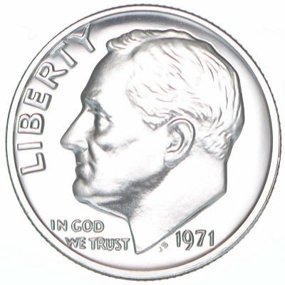 US 1971 Dime Value