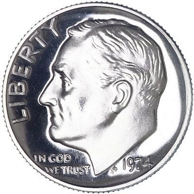 US 1974 Dime Value