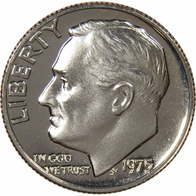 US 1975 Dime Value