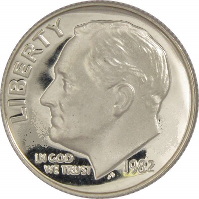 US 1982 Dime Value