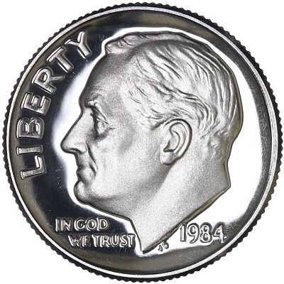 US 1984 Dime Value