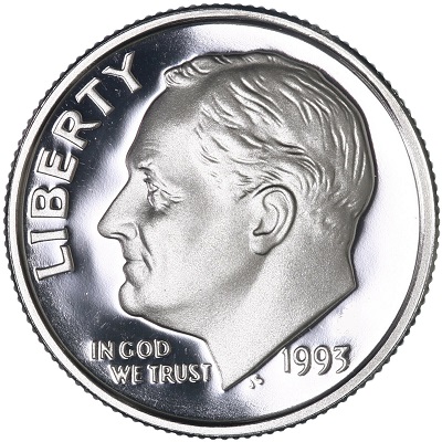 US 1993 Dime Value