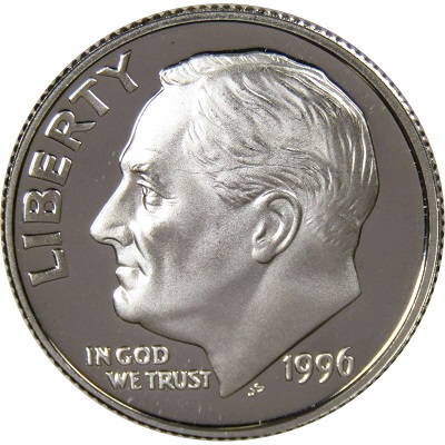 US 1996 Dime Value