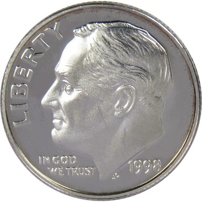 US 1998 Dime Value