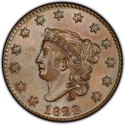 One Cent 1822 Value