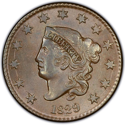 One Cent 1829 Value