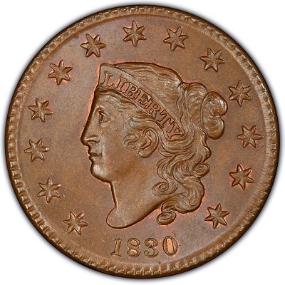 One Cent 1830 Value