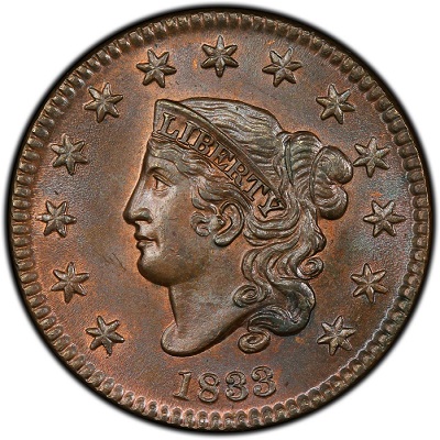 One Cent 1833 Value
