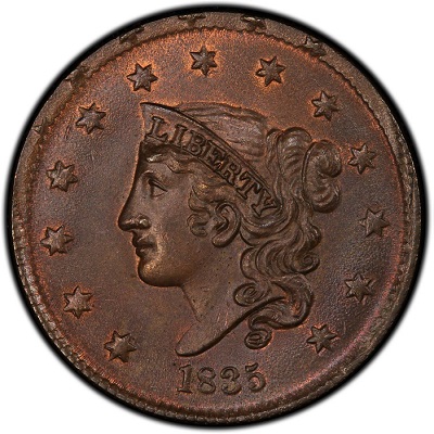One Cent 1835 Value