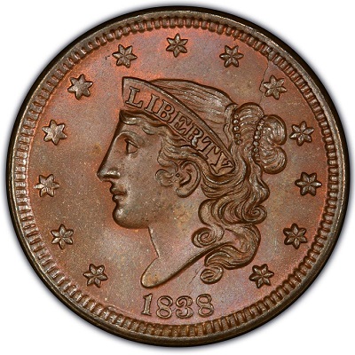 US 1838 Penny