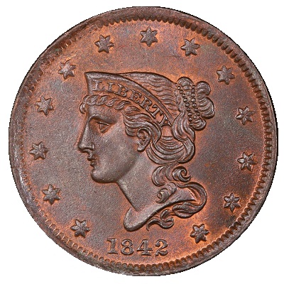 US 1842 Penny